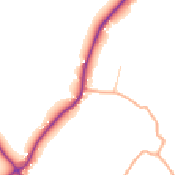 Daytime road noise heatmap for DY10 4LW