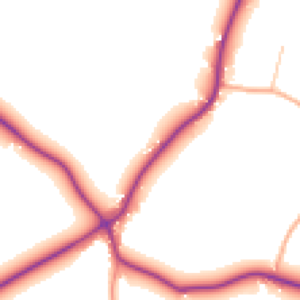 Daytime road noise heatmap for DY10 4NS