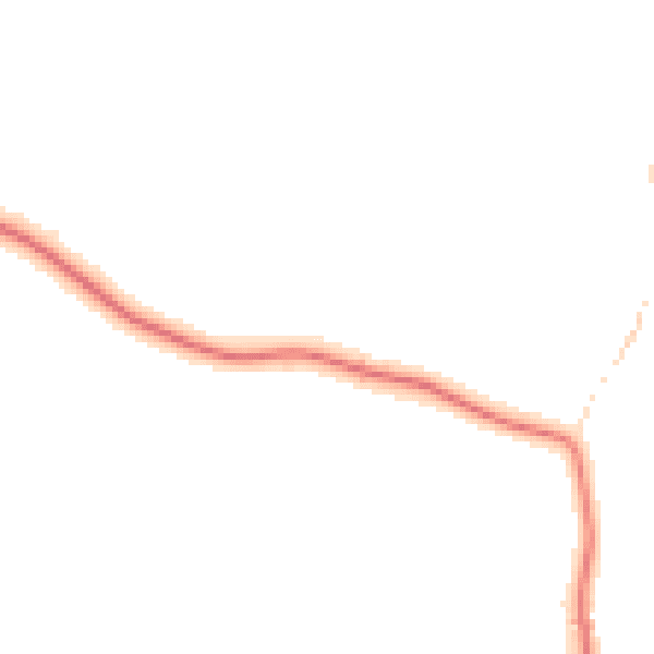 Night-time road noise heatmap for DY10 4PZ