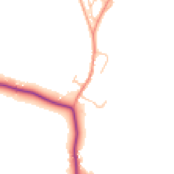 Daytime road noise heatmap for DY10 4SA