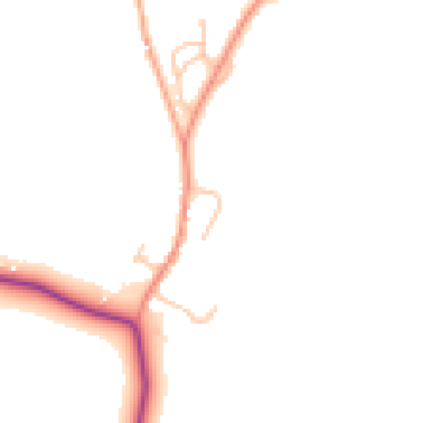 Daytime road noise heatmap for DY10 4SF