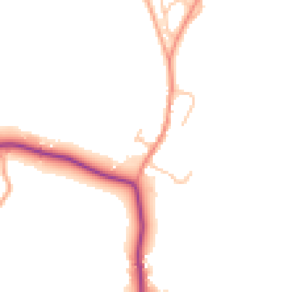 Daytime road noise heatmap for DY10 4SN