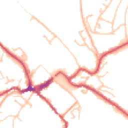 Daytime road noise heatmap for DY12 1AD