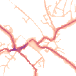 Daytime road noise heatmap for DY12 1AE