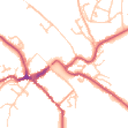 Daytime road noise heatmap for DY12 1AF