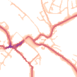 Daytime road noise heatmap for DY12 1AG
