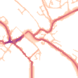 Daytime road noise heatmap for DY12 1BA