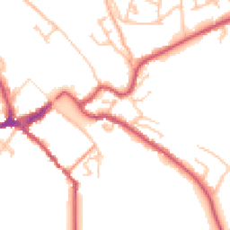 Daytime road noise heatmap for DY12 1BB