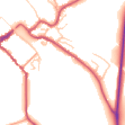 Daytime road noise heatmap for DY12 1BP