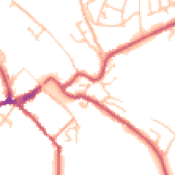 Daytime road noise heatmap for DY12 1BS