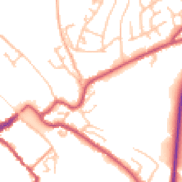Daytime road noise heatmap for DY12 1BY
