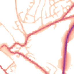 Daytime road noise heatmap for DY12 1DA