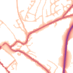 Daytime road noise heatmap for DY12 1DB