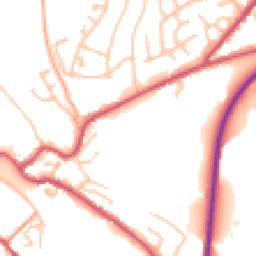 Daytime road noise heatmap for DY12 1DE