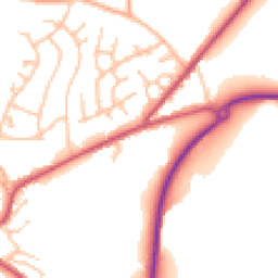 Daytime road noise heatmap for DY12 1DL