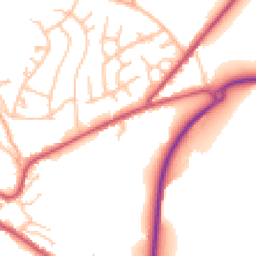 Daytime road noise heatmap for DY12 1DN