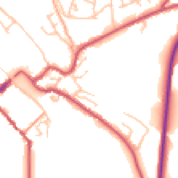 Daytime road noise heatmap for DY12 1DP