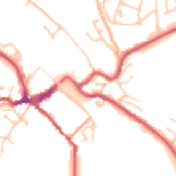 Daytime road noise heatmap for DY12 1DW