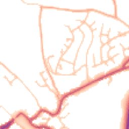Daytime road noise heatmap for DY12 1EG