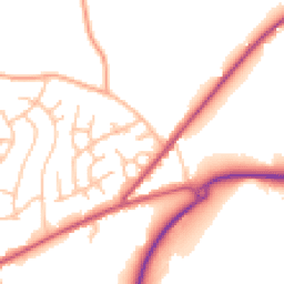 Daytime road noise heatmap for DY12 1HX