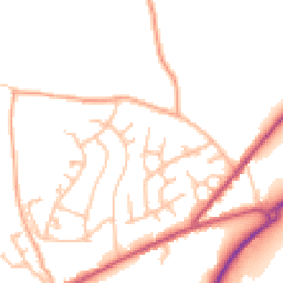 Daytime road noise heatmap for DY12 1JX