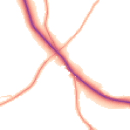 Daytime road noise heatmap for DY12 1RW