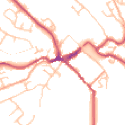 Daytime road noise heatmap for DY12 2AS