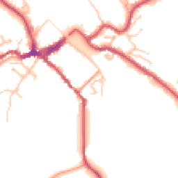 Daytime road noise heatmap for DY12 2BF