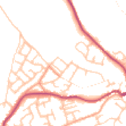 Daytime road noise heatmap for DY12 2BP