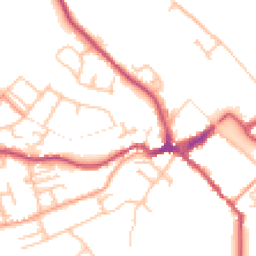 Daytime road noise heatmap for DY12 2BZ