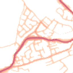 Daytime road noise heatmap for DY12 2DE