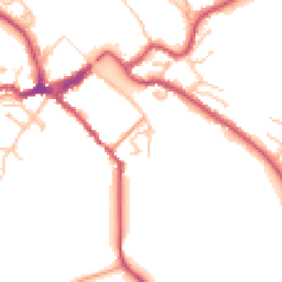 Daytime road noise heatmap for DY12 2DG