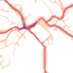Daytime road noise heatmap for DY12 2DH