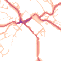 Daytime road noise heatmap for DY12 2DJ