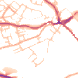 Daytime road noise heatmap for DY12 2EB