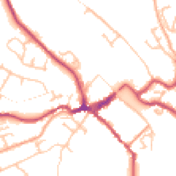 Daytime road noise heatmap for DY12 2EF