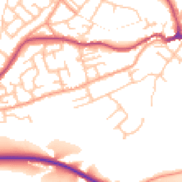Daytime road noise heatmap for DY12 2HB