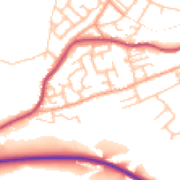 Daytime road noise heatmap for DY12 2JJ