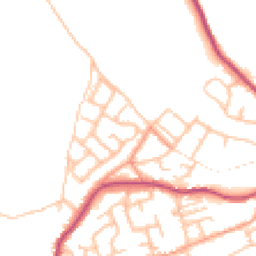 Daytime road noise heatmap for DY12 2PW