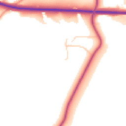 Daytime road noise heatmap for DY12 2TG