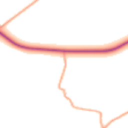Daytime road noise heatmap for DY14 0BZ