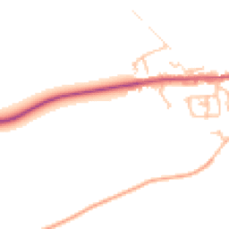 Daytime road noise heatmap for DY14 0HA