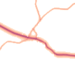 Daytime road noise heatmap for DY14 0NB
