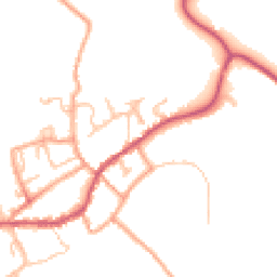 Daytime road noise heatmap for DY14 8AL