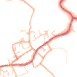 Daytime road noise heatmap for DY14 8AR