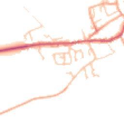 Daytime road noise heatmap for DY14 8BB
