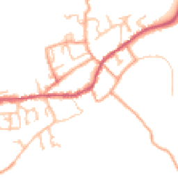 Daytime road noise heatmap for DY14 8BS