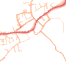 Daytime road noise heatmap for DY14 8BT