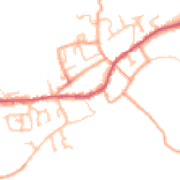 Daytime road noise heatmap for DY14 8BX