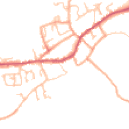 Daytime road noise heatmap for DY14 8BZ
